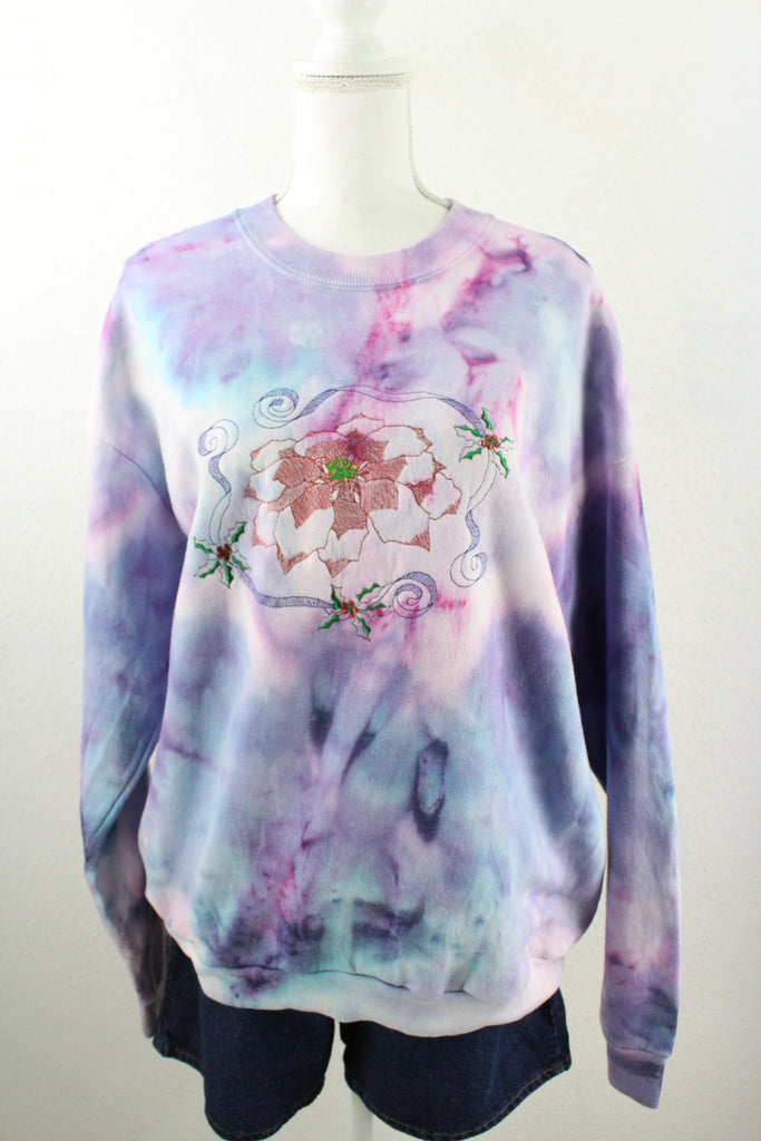 Vintage Flower Sweatshirt (XL) - ramanujanitsez