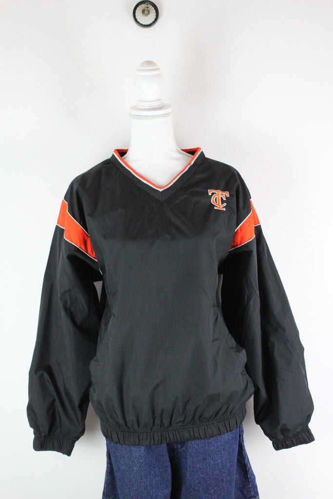 Vintage Black Windbreaker Sweatshirt (M) - ramanujanitsez