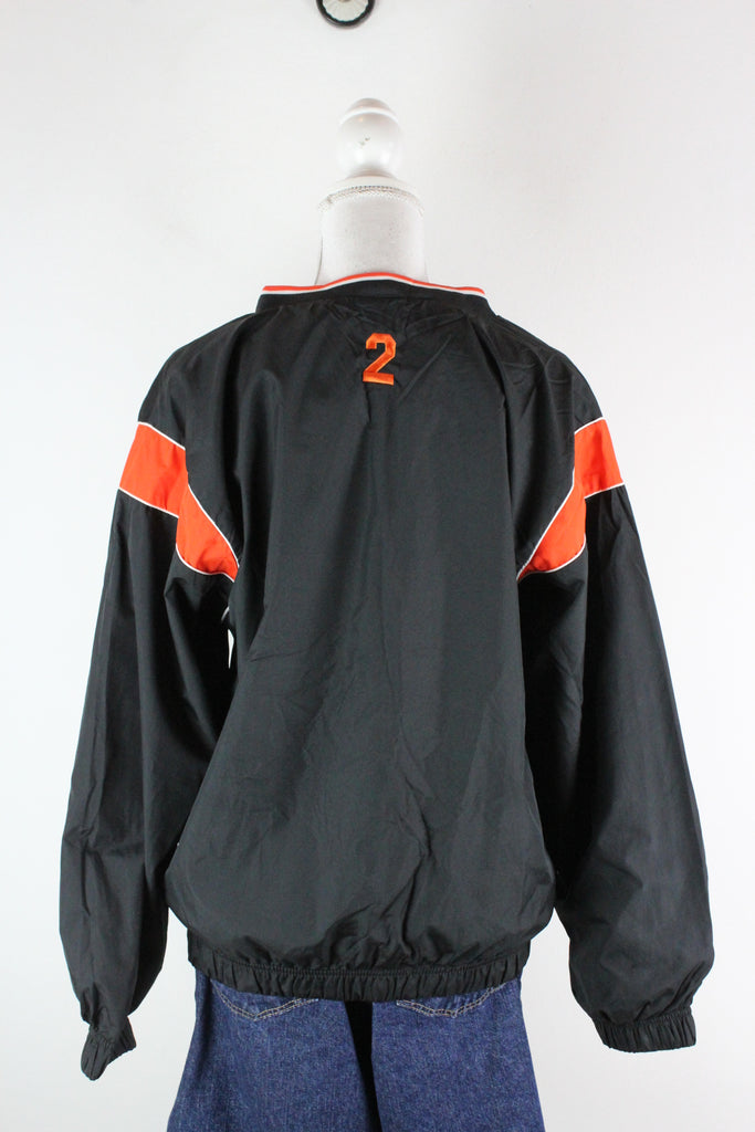 Vintage Black Windbreaker Sweatshirt (M) - ramanujanitsez