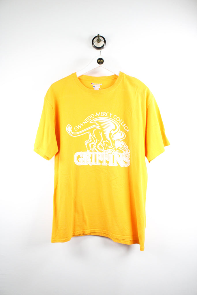 Vintage Yellow Champion T-Shirt (L) - ramanujanitsez