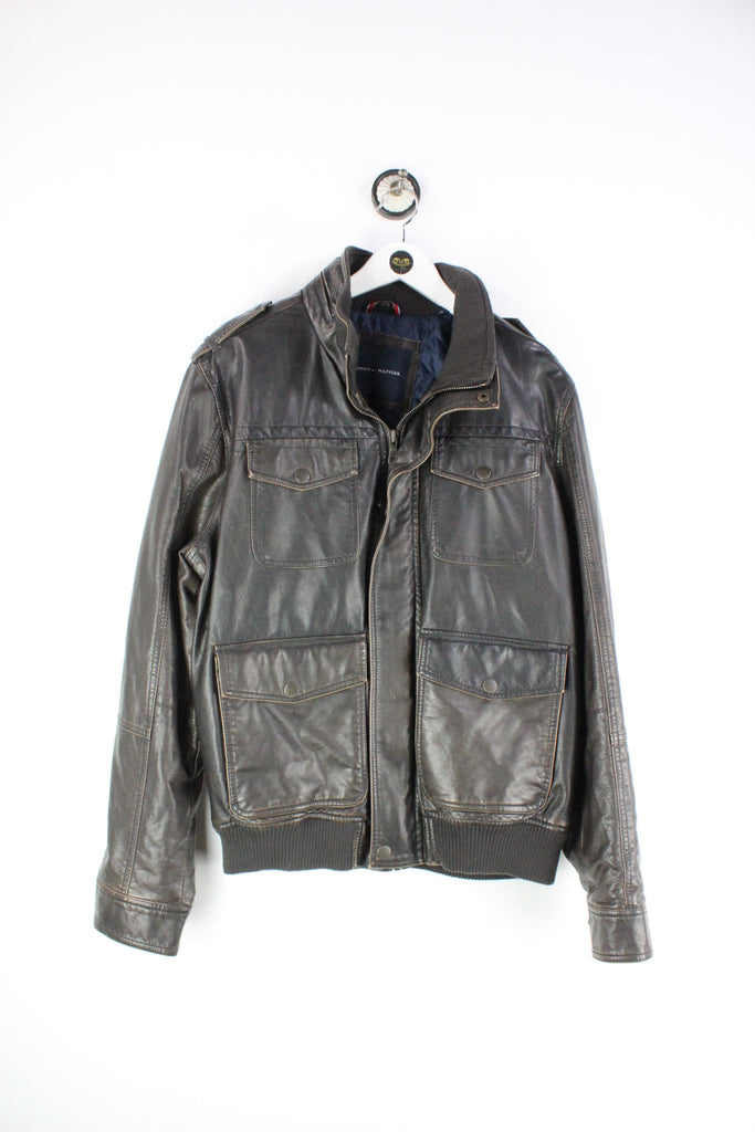 Vintage Tommy Hilfiger Leather Jacket (M) - ramanujanitsez