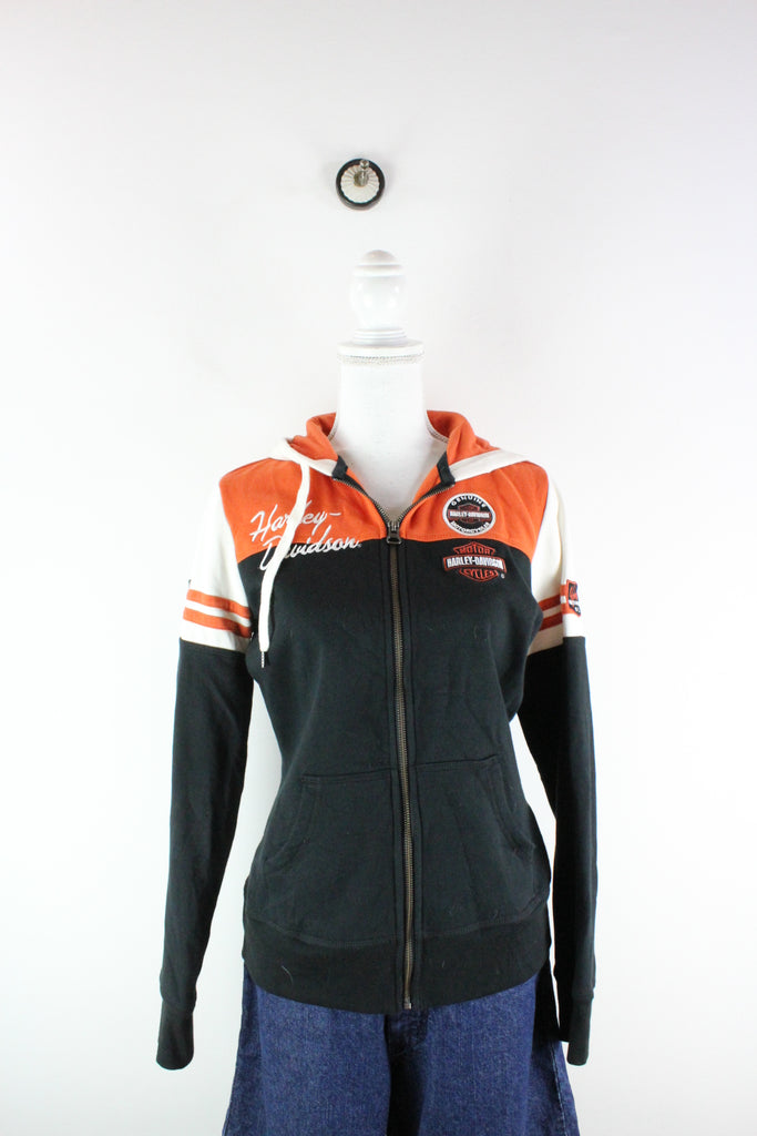 Vintage Harley Davidson Zip Hoodie (M) - ramanujanitsez