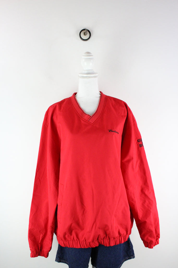 Vintage Red Windbreaker Sweatshirt (M) - ramanujanitsez