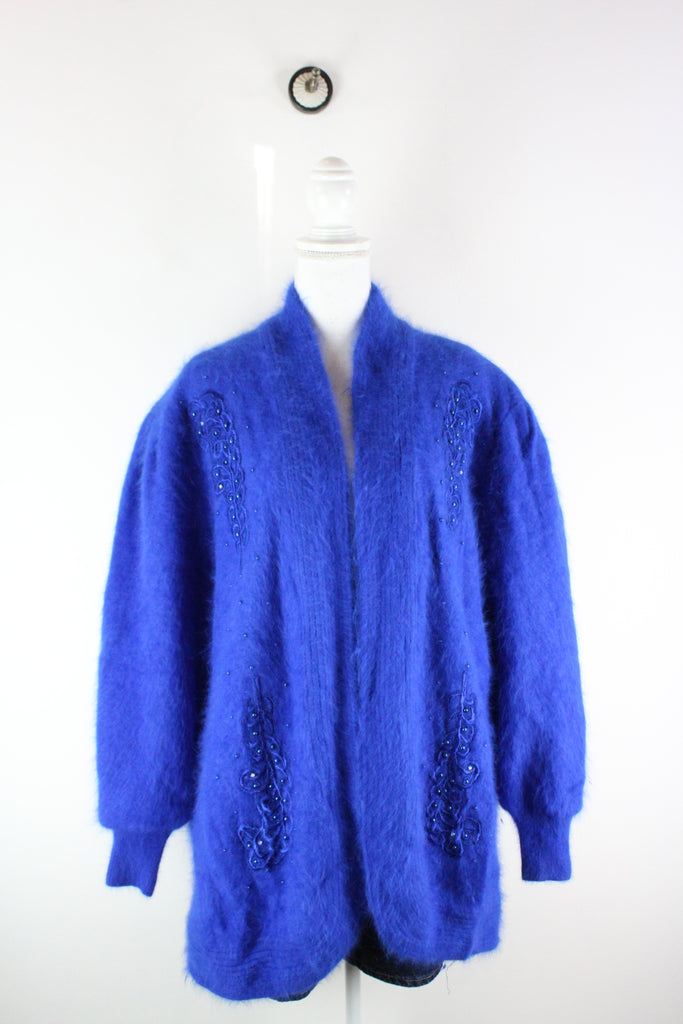 Vintage Blue Cardigan (M) - ramanujanitsez