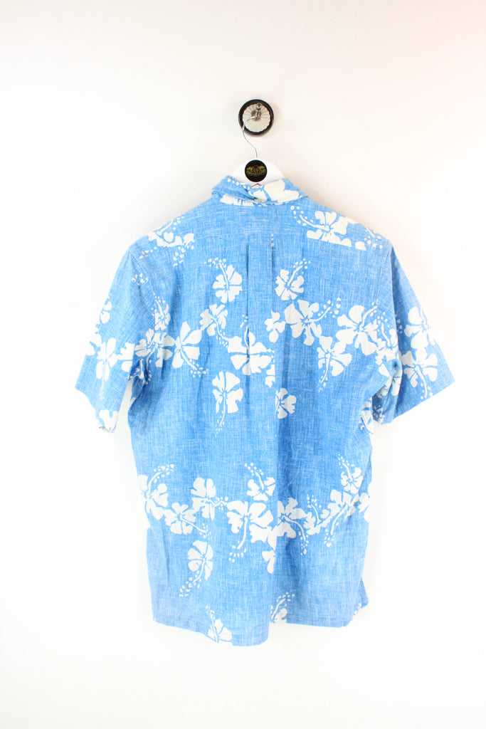 Vintage Blue Flower Hawaii Shirt (S) - ramanujanitsez