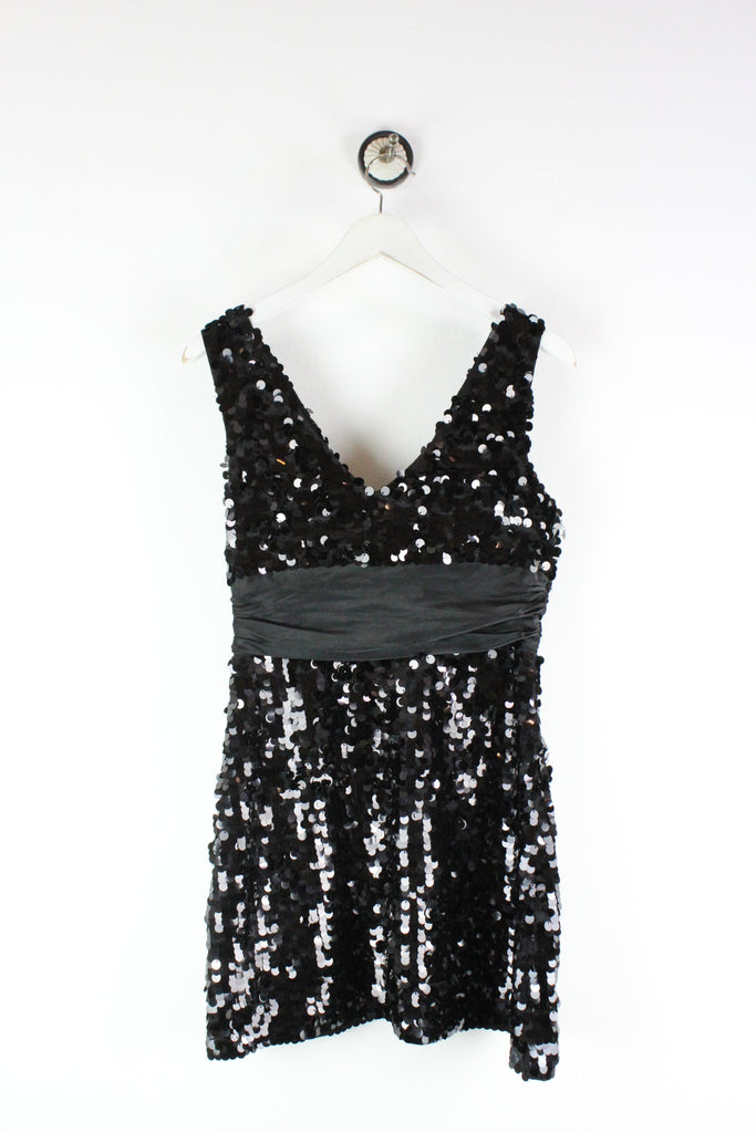 Vintage Black Sequins Dress (M) - ramanujanitsez