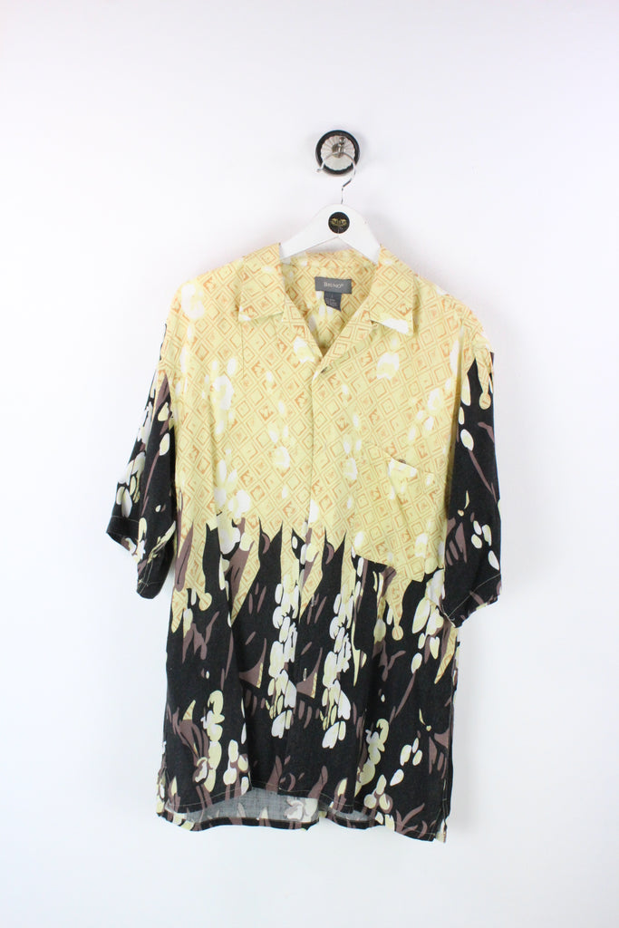 Vintage Yellow Party Shirt (L) - ramanujanitsez