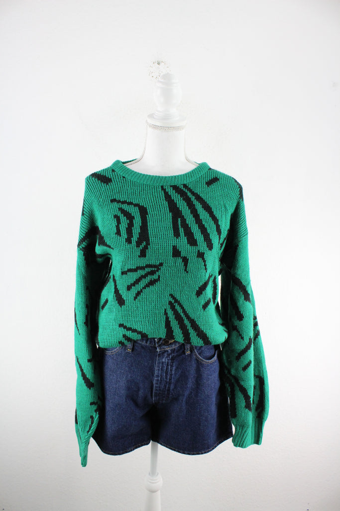 Vintage Green Sweatshirt (S) - ramanujanitsez Online