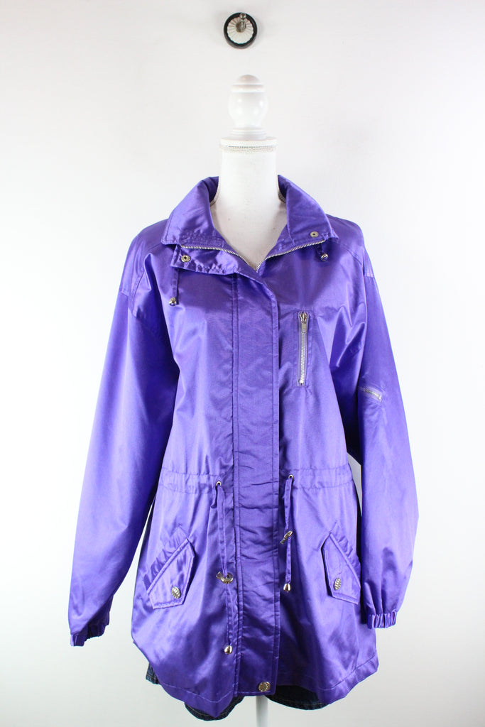 Vintage Monica Grey Nylon Jacket (L) - ramanujanitsez