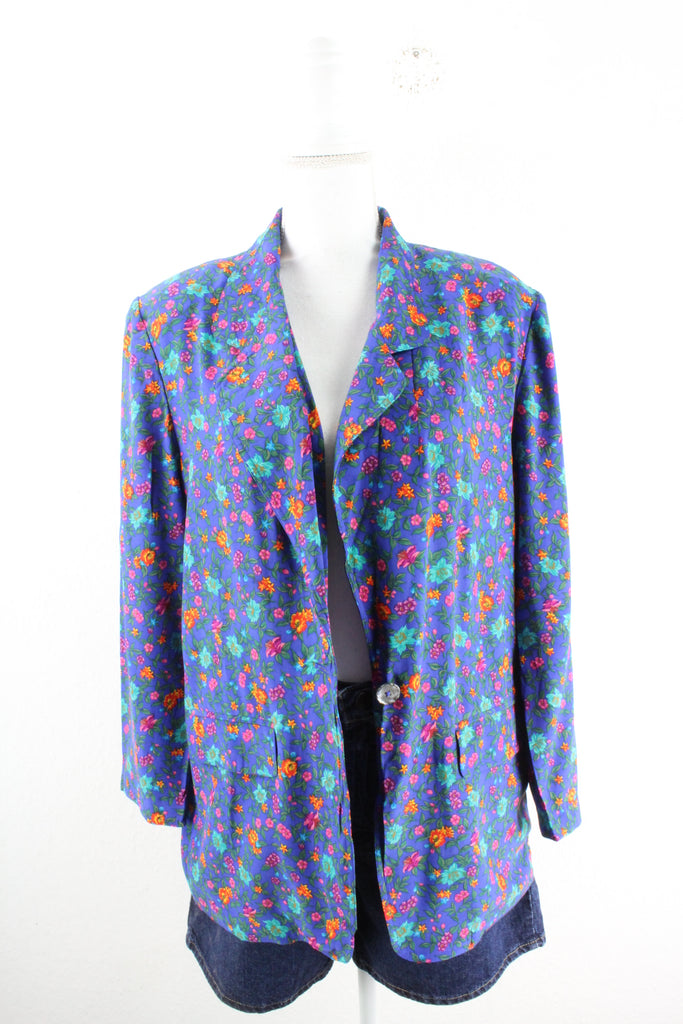 Vintage Floral Blazer (M) - ramanujanitsez Online