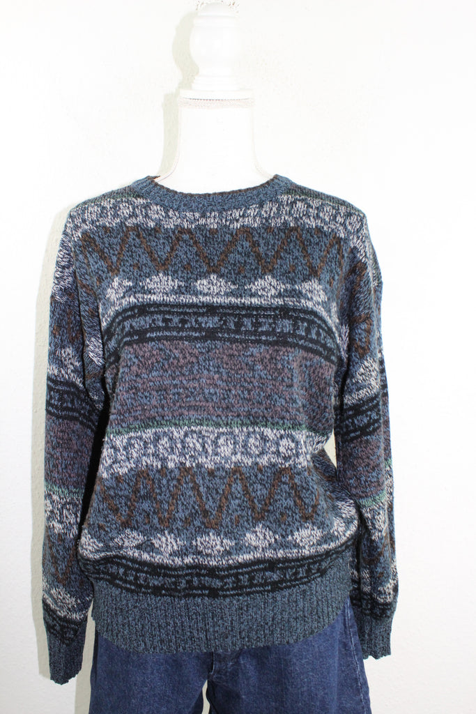 Vintage Knitted Sweatshirt (XL) - ramanujanitsez