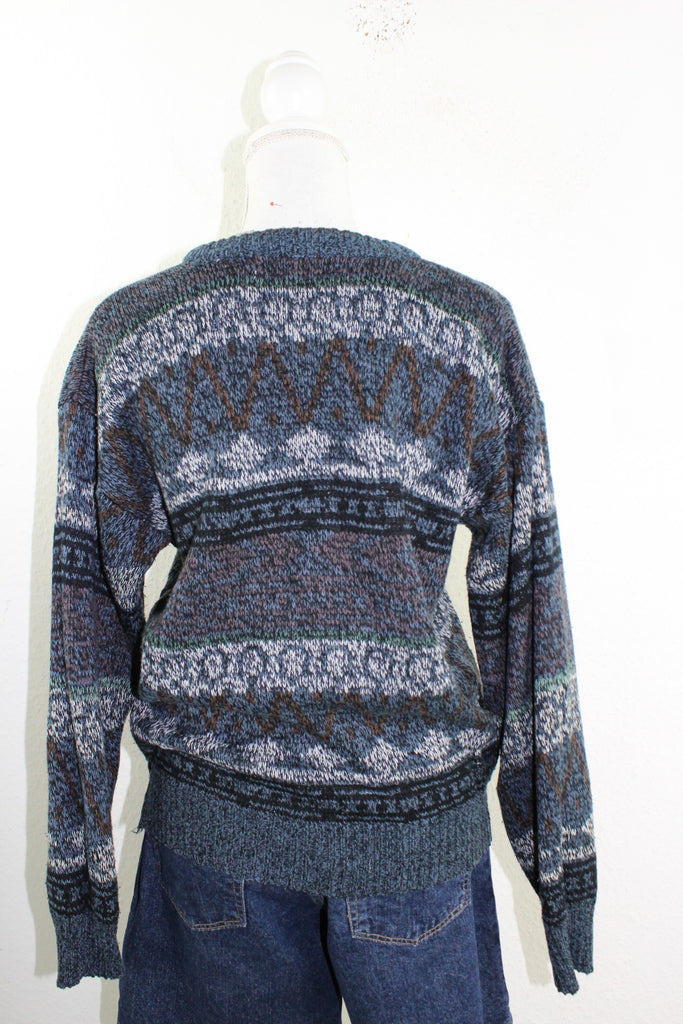 Vintage Knitted Sweatshirt (XL) - ramanujanitsez