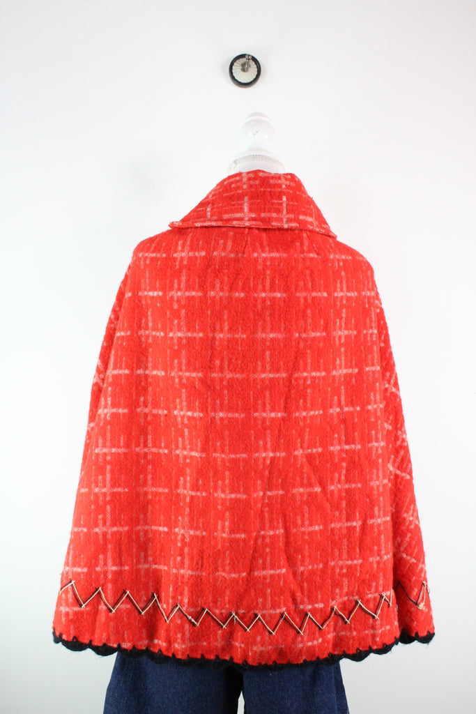 Vintage Red Poncho (L) - ramanujanitsez