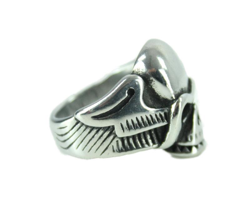 Angel Skull Stainless Steel Ring - ramanujanitsez