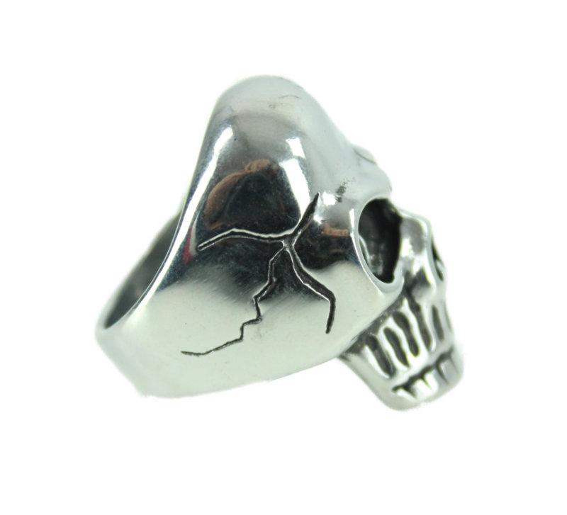 Broken Skull Stainless Steel Ring - ramanujanitsez