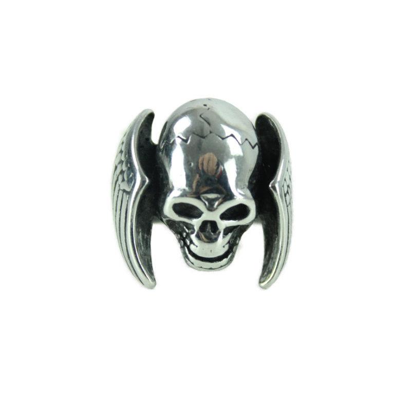 Skull x Wings Stainless Steel Ring - ramanujanitsez