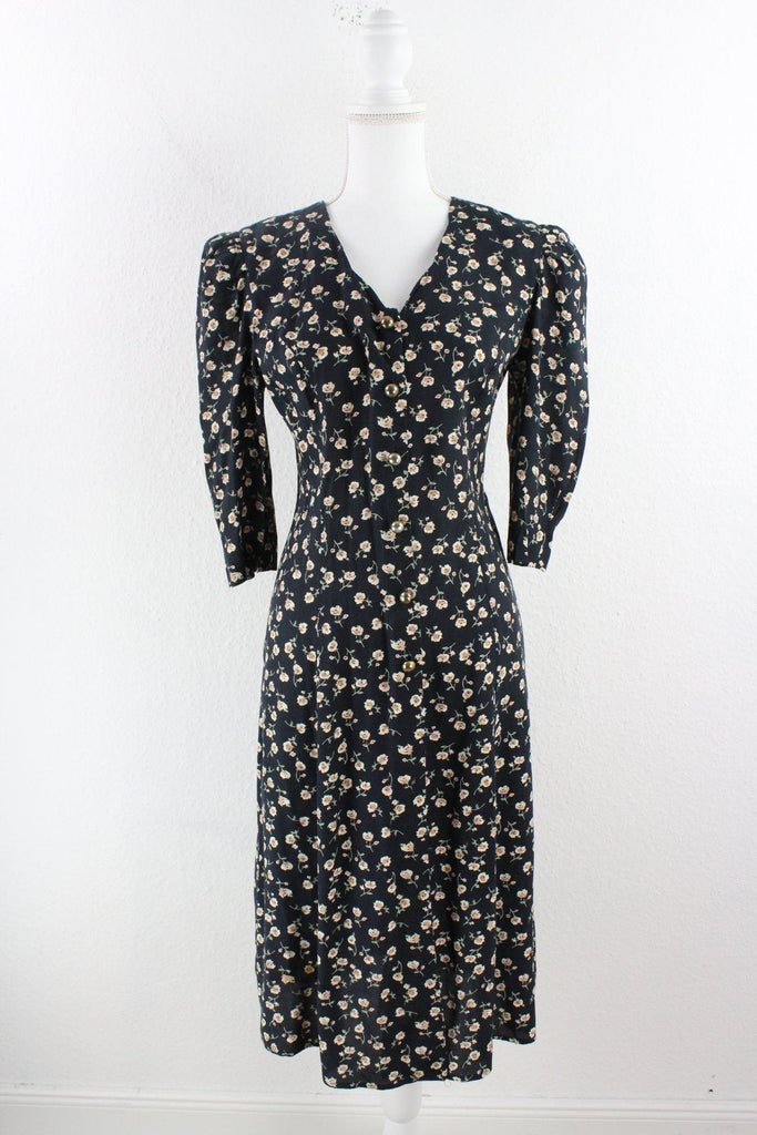 Vintage Blue Flower Dress (6) ramanujanitsez 