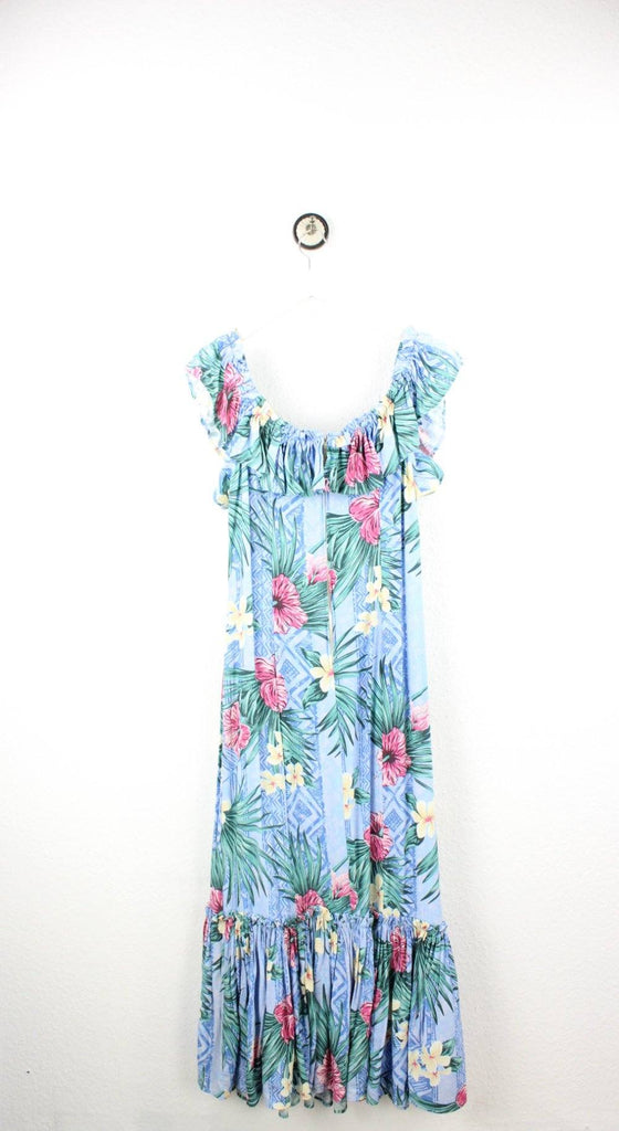 Vintage Blue Hawaii Dress (M) - ramanujanitsez