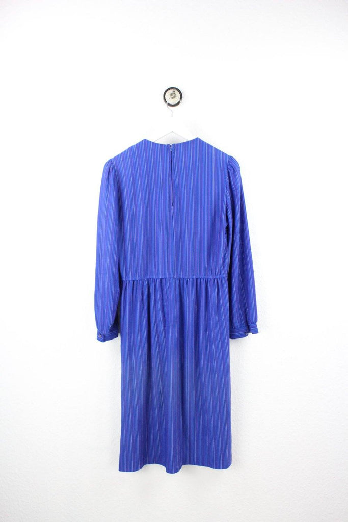 Vintage Blue Stripes Dress (M) - ramanujanitsez