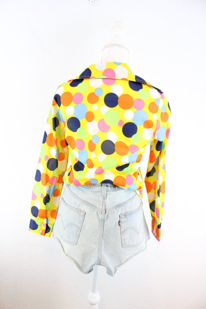 Vintage Colorful Dot Blouse (S) ramanujanitsez 