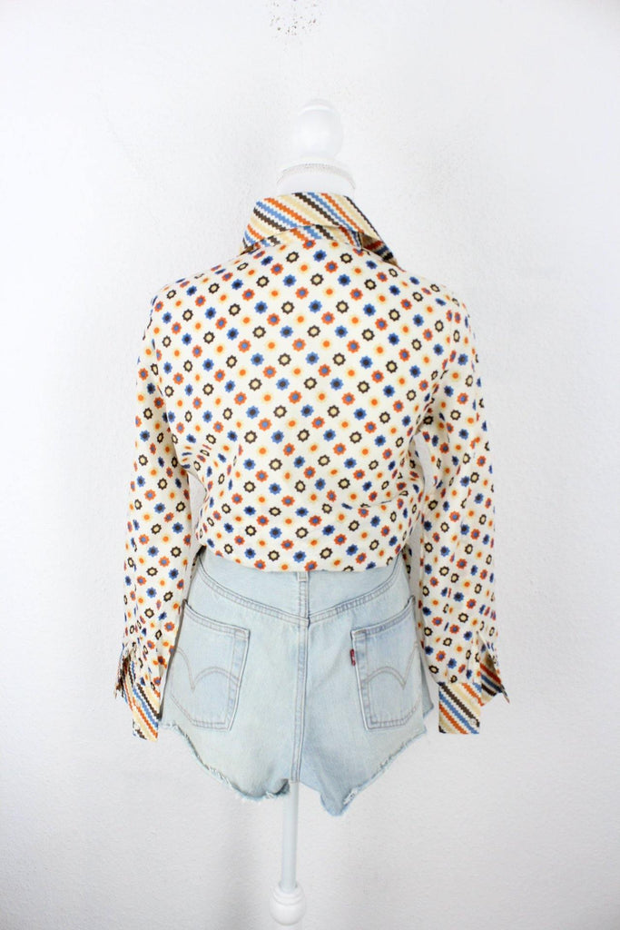 Vintage Colorful Lady Arrow Blouse (M) ramanujanitsez 