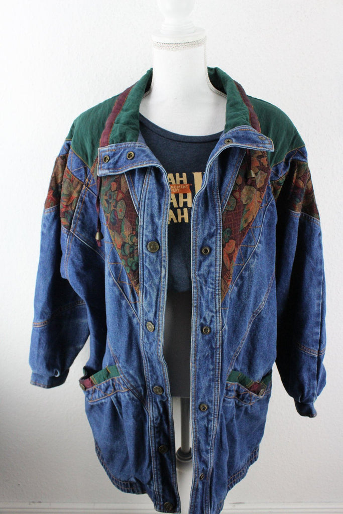 Vintage Current Seen Denim Jeans Jacket (XL) ramanujanitsez 