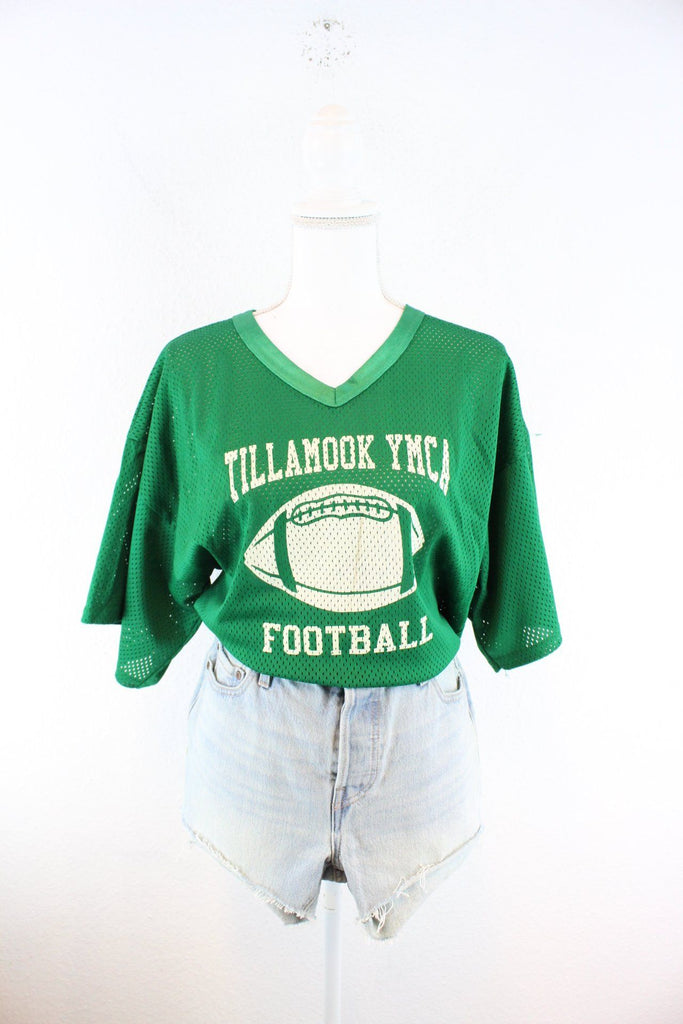 Vintage Green Football Jersey (L) ramanujanitsez 
