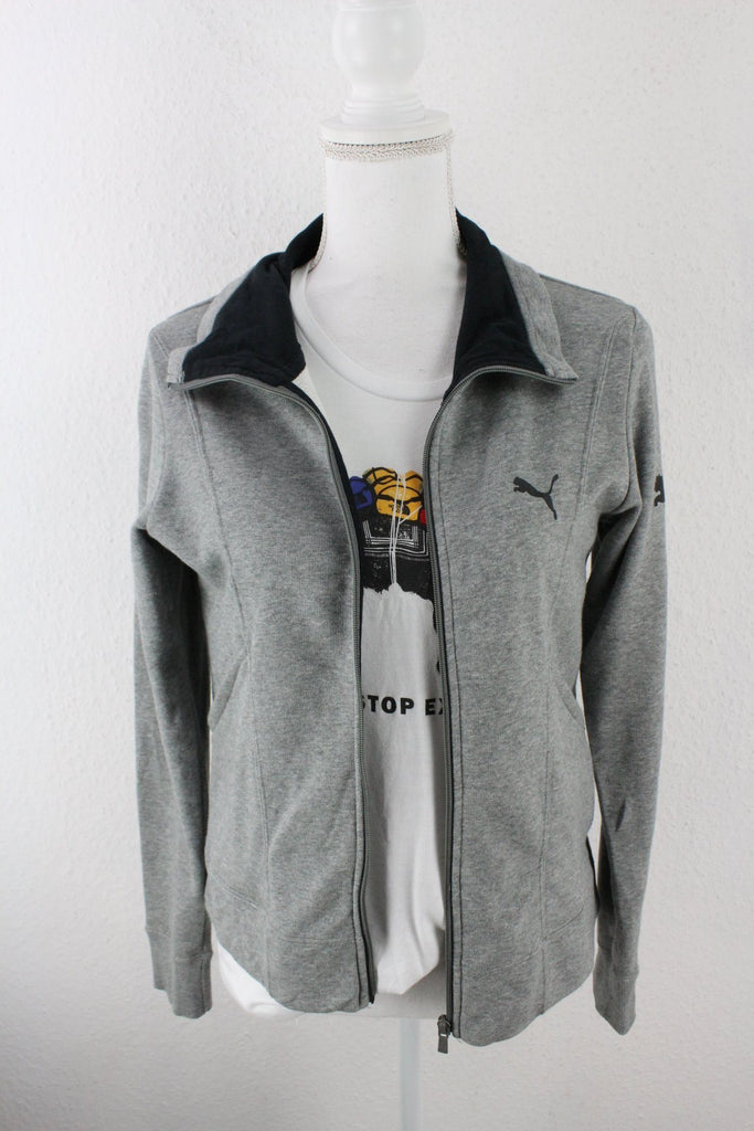 Vintage Grey Puma Zip Hoodie (M) ramanujanitsez 