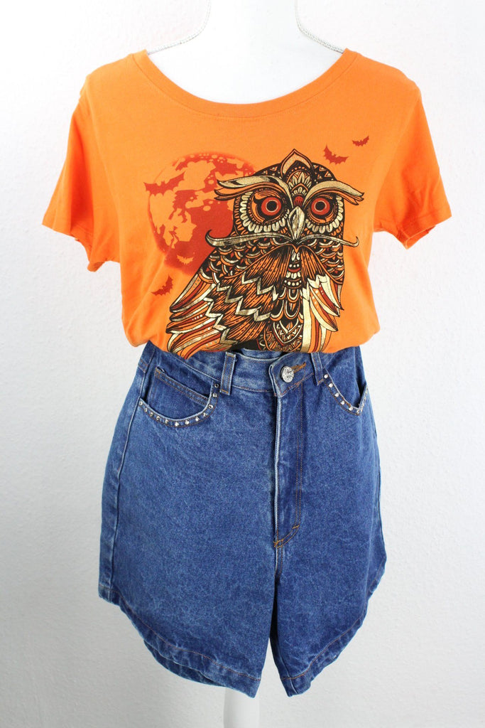 Vintage Halloween Owl T-Shirt (S) ramanujanitsez 
