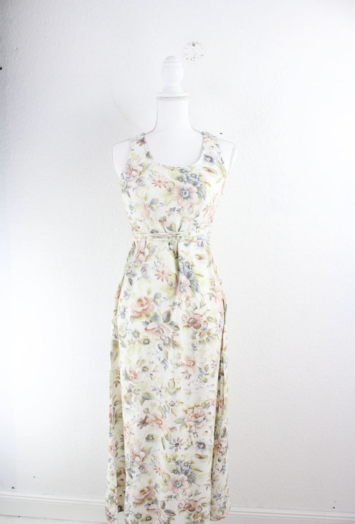 Vintage Long Flower Dress (S) ramanujanitsez 