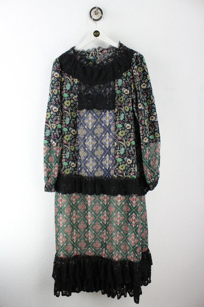 Vintage Plum Floral Dress (L) ramanujanitsez 