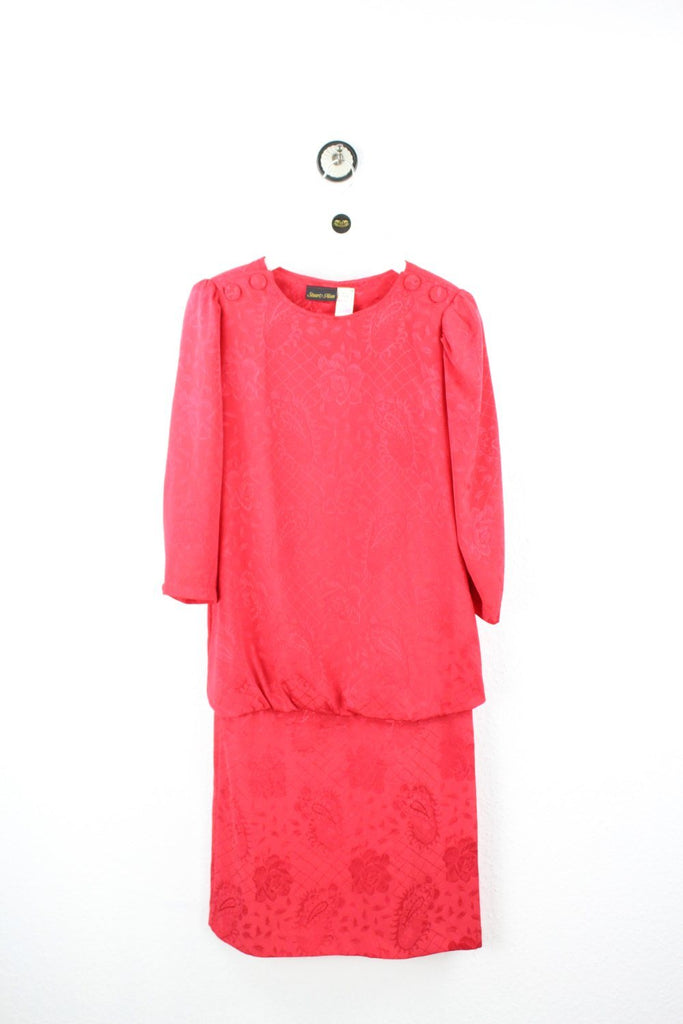 Vintage Red Dress (M) - ramanujanitsez