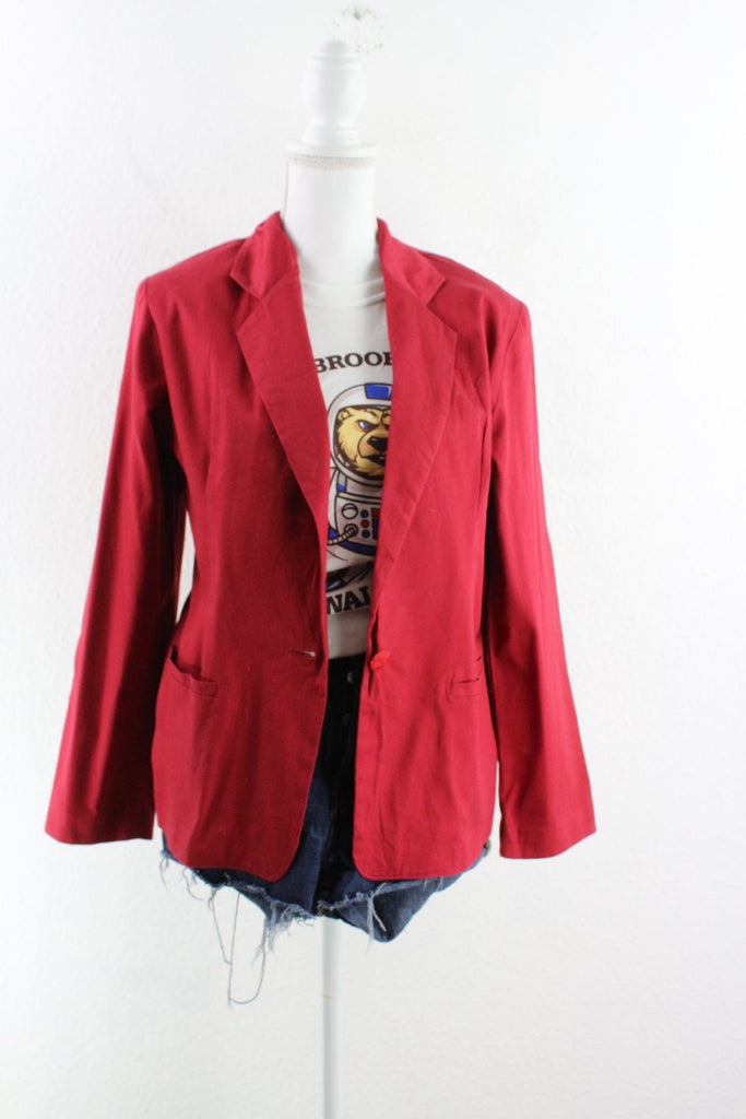 Vintage Red Forenza Blazer (10) ramanujanitsez 