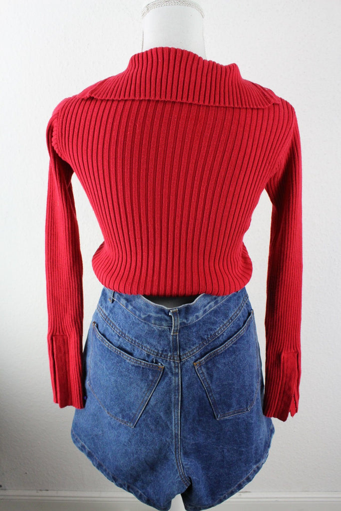 Vintage Red Tommy Hilfiger Pullover (XS) ramanujanitsez 