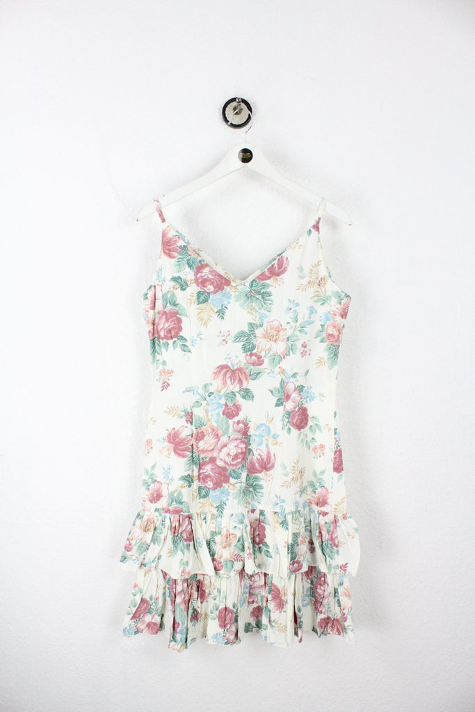 Vintage White Flower Dress (M) ramanujanitsez 