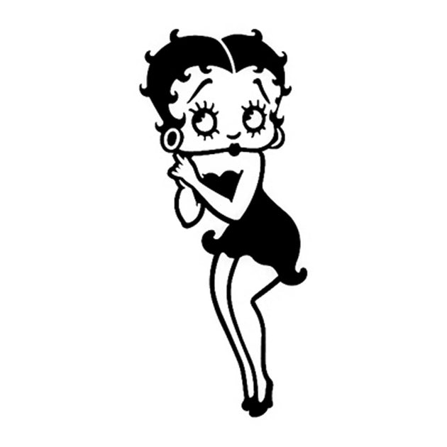 Betty Boop Standing | Glitter Tattoo Stencil – Henna Caravan