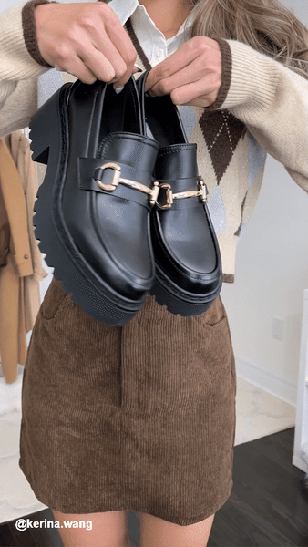 APPROACH Black Platform Loafers Women's Designer Loafers – Steve Madden Canada