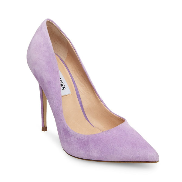 lavender suede heels