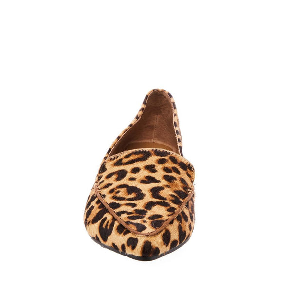 wide width leopard loafers