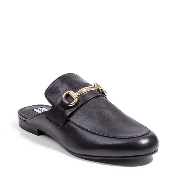 black leather flats canada