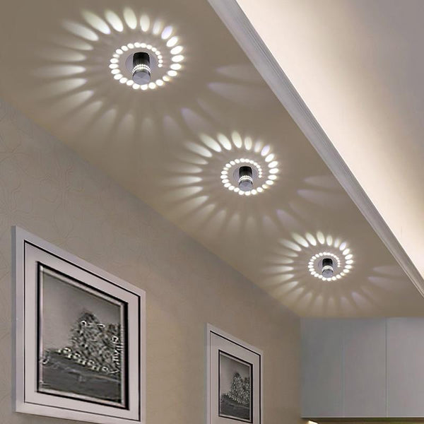 Modern Swirl Led Ceiling Light Warmly