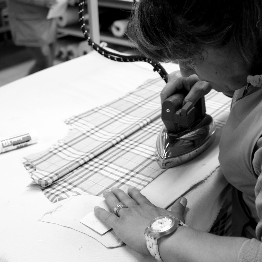 Hand-Pressing a Shirt Placket Before Sewing