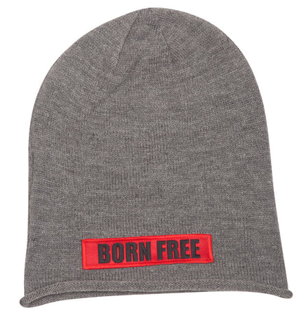 Grey Born Free Beanie
