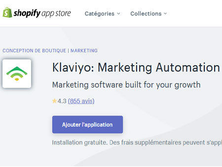 installer klaviyo shopify