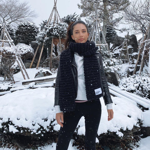 Alexandra Talifero in the snow