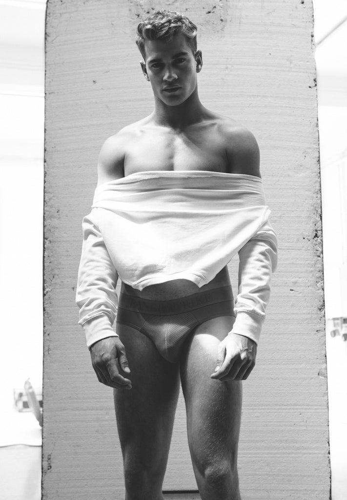 Matty Carrington in STRIKE PRO EMBOSS underwear from BANG&STRIKE shot by Christian Oita