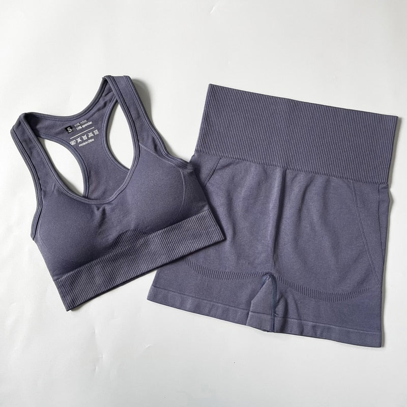 2/3/4PCS Seamless Women Yoga Set Workout Sportswear Gym Clothes