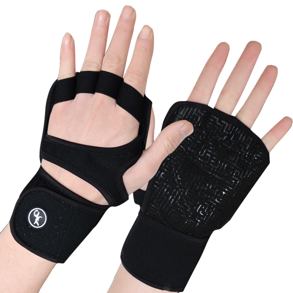 MOREOK Gym Gloves Weight Lifting Glove Men Women Wrist Wrap Fitness Workout Training Glove for Spinning,Exercise,Hanging,Pull Up