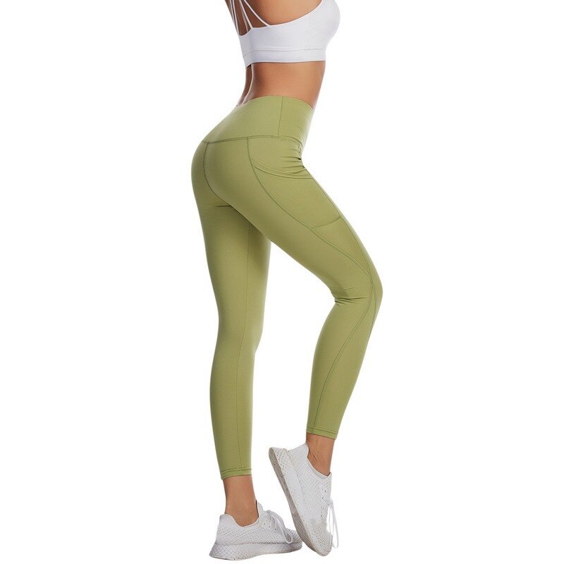 Hohe Taillen Leggings Lauf Yoga, Gym
