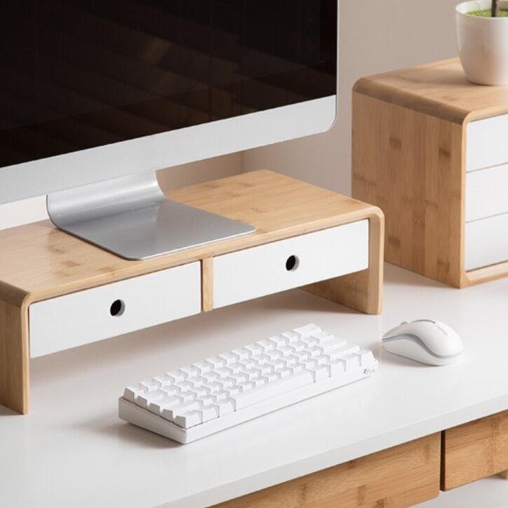 Computer Riser Display Desktop Drawer Storage Box Desk Shelf Notebook Monitor Stand - Earth Thanks - Computer Riser Display Desktop Drawer Storage Box Desk Shelf Notebook Monitor Stand - natural, vegan, eco-friendly, organic, sustainable,
